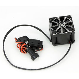 Power Hobby - Twister 1/10 1/8 Motor Aluminum High Speed Cooling Fan - Black - Hobby Recreation Products