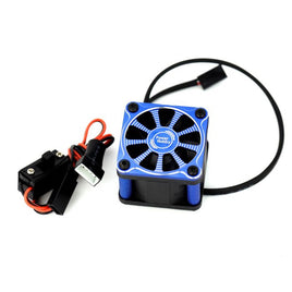 Power Hobby - Twister 1/10 1/8 Motor Aluminum High Speed Cooling Fan - Blue - Hobby Recreation Products