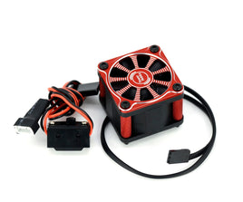 Power Hobby - Twister 1/10 1/8 Motor Aluminum High Speed Cooling Fan - Red - Hobby Recreation Products