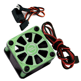 Power Hobby - Twister Castle MONSTER X 8S ESC High Speed Aluminum Cooling Fan - Green - Hobby Recreation Products