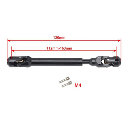 Power Hobby - Universal Spline Drive Shaft CVD 112-163mm (1), for TRX-4, Wraith, SCX10 - Hobby Recreation Products