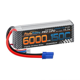 Power Hobby - XTREME 3S 11.1V 6000mah 150c-300C Lipo Battery W EC5 3-Cell - Hobby Recreation Products