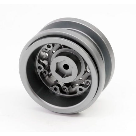 Power Hobby - Z1 Axial SCX6 2.9" CNC Aluminum Beadlock Wheels, Gunmetal (4pcs) - Hobby Recreation Products