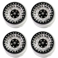 Power Hobby - Z1 Axial SCX6 2.9" CNC Aluminum Beadlock Wheels, Silver (4pcs) - Hobby Recreation Products