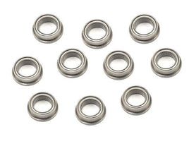 Protek R/C - Metal Shielded Flanged "Speed" Bearings, 1/4 x 3/8 x 1/8", (10pcs) - Hobby Recreation Products