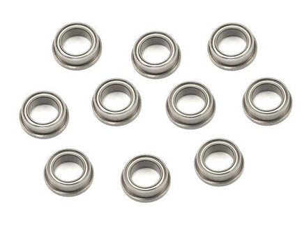 Protek R/C - Metal Shielded Flanged "Speed" Bearings, 1/4 x 3/8 x 1/8", (10pcs) - Hobby Recreation Products