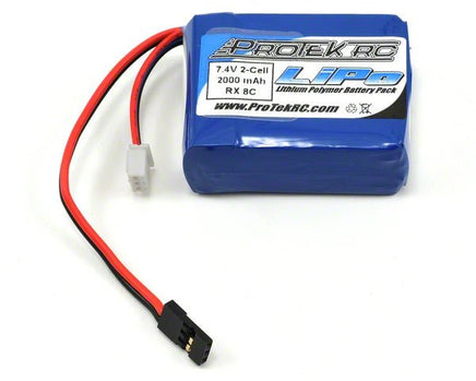 Protek RC - ProTek RC LiPo Losi 8IGHT Receiver Battery Pack (7.4V/2000mAh) (w/Balancer Plug) - Hobby Recreation Products