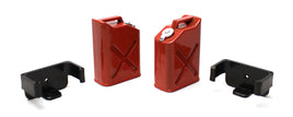 Racers Edge - 1/10 Scaler Plastic Gasoline Jugs (2) - Red - Hobby Recreation Products