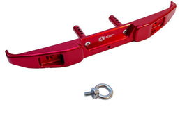 Racers Edge - Aluminum CNC Rear Bumper for Axial SCX6, Red - Hobby Recreation Products