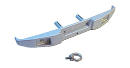 Racers Edge - Aluminum CNC Rear Bumper for Axial SCX6, Silver - Hobby Recreation Products