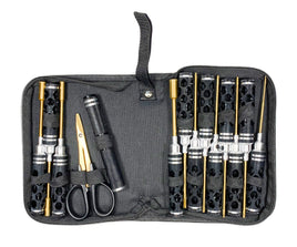 Racers Edge - Honeycomb Handle 14 Piece Premium Tool Set, Black, with Carry Case - Hobby Recreation Products