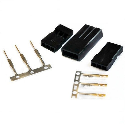 Racers Edge - JR Servo Plug, Male and Female, 5 Pairs - Hobby Recreation Products