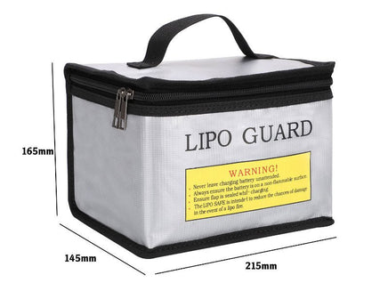Racers Edge - Lipo Battery Charging Safety Bag 215x145x165mm with Zipper - Hobby Recreation Products