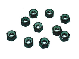 Racers Edge - Nylon Lock Nut M5 (10pcs) Black - Hobby Recreation Products