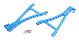 Racers Edge - Revo Aluminum Front Lower Suspension Arm Set - Blue - Hobby Recreation Products