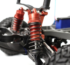 Racers Edge - Slash 2/4WD Aluminum Front Shock (pr) - Red - Hobby Recreation Products