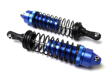 Racers Edge - Slash 2/4WD Aluminum Rear Shock (pr) - Blue - Hobby Recreation Products