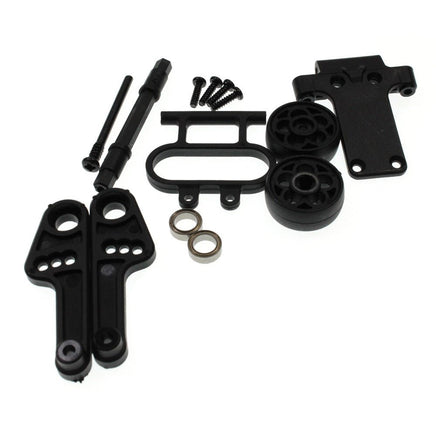 Racers Edge - Wheelie Bar Assembly for Blackzon Slyder, Fits 1/16 Vehicles from Blackzon (Slyder ST/MT), Haiboxing (16890/16889), Redcat (Volcano16), Racent (Tornado/Crossy), Bezgar (HM165/HM162/HM161), and more - Hobby Recreation Products