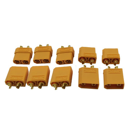 Racers Edge - XT90 Male & Female Plugs (5 pair) - Hobby Recreation Products