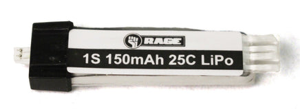 Rage R/C - 150mAh 1S 3.7V 25C LiPo Battery, Ultra-Micro Connector: Spirit of St. Louis, Vintage Stick - Hobby Recreation Products