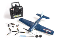 Rage R/C - F4U Corsair Jolly Rogers Micro RTF Airplane with PASS (Pilot Assist Stability Software) System - Hobby Recreation Products