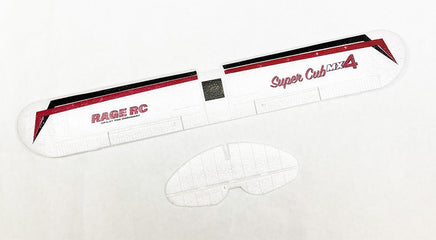 Rage R/C - Main Wing and Tail Set; Super Cub MX4 - Hobby Recreation Products