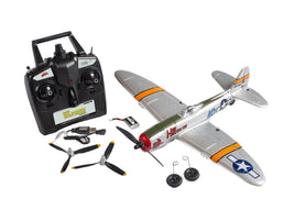 Rage R/C - P-47 Thunderbolt Micro RTF Airplane with PASS (Pilot Assist Stability Software) System - Hobby Recreation Products