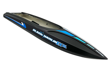 Rage R/C - Painted and Decaled Hull; Black Marlin EX Brushless - Hobby Recreation Products
