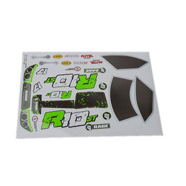 Rage R/C - Sticker Sheet: R10ST - Hobby Recreation Products