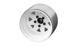 RC4WD - 5 Lug Deep Dish Wagon 1.9" Steel Stamped Beadlock Wheels (White) - Hobby Recreation Products