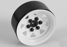 RC4WD - 6 Lug Wagon 1.9" Steel Stamped Beadlock Wheels, White, Set of 4 - Hobby Recreation Products