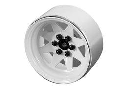 RC4WD - 6 Lug Wagon 2.2" Steel Stamped Beadlock Wheels (White) - Hobby Recreation Products
