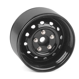 RC4WD - Heritage Edition Stamped Steel 1.9" Wheels (Black) - Hobby Recreation Products