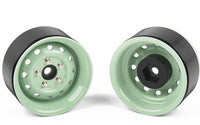 RC4WD - Heritage Edition Stamped Steel 1.9" Wheels (Grasmere Green) - Hobby Recreation Products