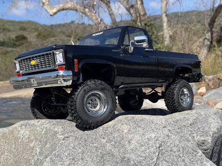 RC4WD - Trail Finder 2 "LWB" RTR with Chevrolet K10 Scottsdale Hard Body Set - Black - Hobby Recreation Products