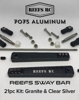 Reef's RC - 7075 Hard Anodized Aluminum Sway Bar Kit - Gray (21pcs) - Hobby Recreation Products
