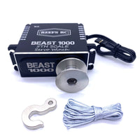 Reef's RC - Beast 1000 1/5th Scale Servo Winch with Reefs Spool, Hook, Synthetic Line - Hobby Recreation Products