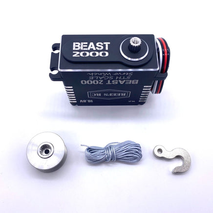 Reef's RC - Beast 2000 5th Scale Servo Winch with Reefs Spool, Hook, Syn Line - Hobby Recreation Products