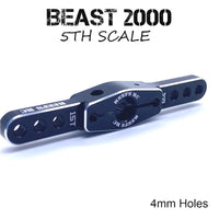 Reef's RC - Double Sided Heavy Duty Servo Horn, 15T, 4mm Holes, for 5th Scale - Hobby Recreation Products