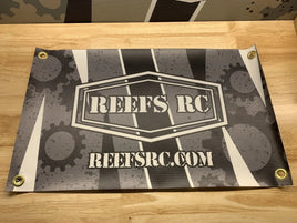 Reef's RC - Premium Outdoor Vinyl Mini Banner w/ Grommets, 12"x20" - Hobby Recreation Products