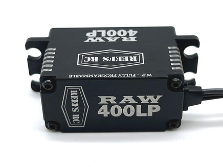 Reef's RC - RAW 400 LP Black Fully Programmable Waterproof Servo - Hobby Recreation Products