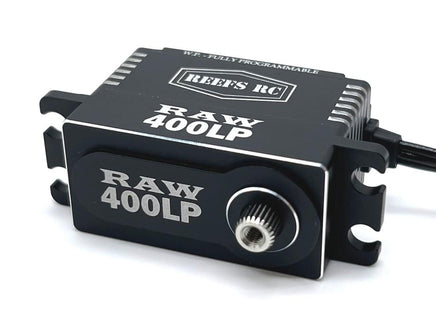 Reef's RC - RAW 400 LP Black Fully Programmable Waterproof Servo - Hobby Recreation Products