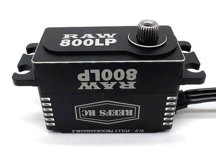 Reef's RC - RAW 800 LP Black Servo, Programmable - Hobby Recreation Products