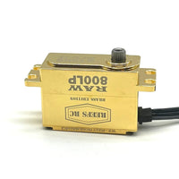 Reef's RC - RAW800LP Brass Edition, Fully Programmable, Brushless Low Profile Servo - Hobby Recreation Products
