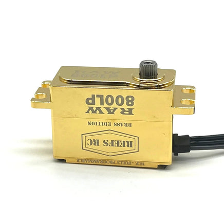 Reef's RC - RAW800LP Brass Edition, Fully Programmable, Brushless Low Profile Servo - Hobby Recreation Products