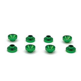 Reef's RC - Servo Washers 8pk- Green - Hobby Recreation Products