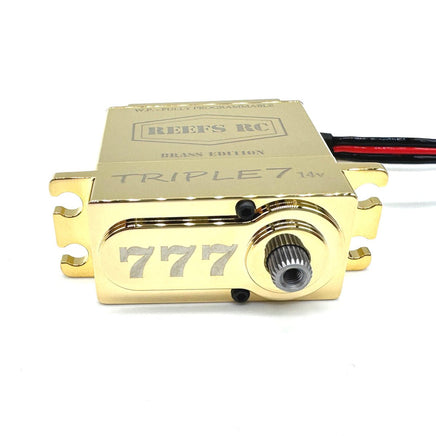 Reef's RC - Triple7 Brass Edition, Progammable Servo - Hobby Recreation Products
