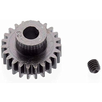 Robinson Racing - EXTRA HARD 23 TOOTH BLACKENED STEEL 32P PINION 5M/M - Hobby Recreation Products