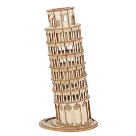 Robotime - Classic 3D Wood Puzzles; Leaning Tower of Pisa - Hobby Recreation Products