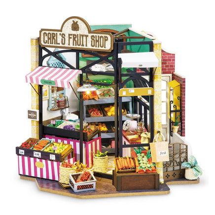 Robotime - DIY House; Carl's Fruit Shop - Hobby Recreation Products